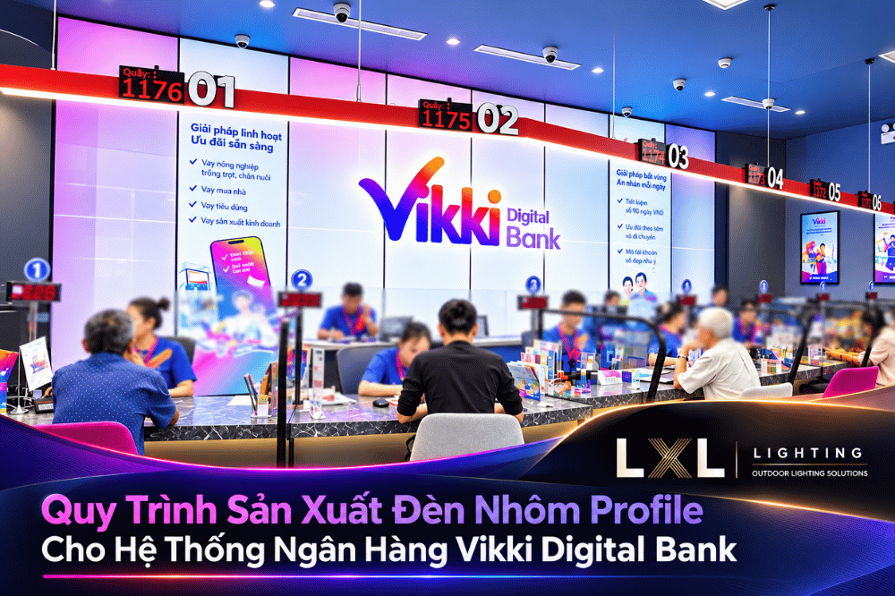 Quy trình sản xuất Đèn Profile Vikki Bank | LXL