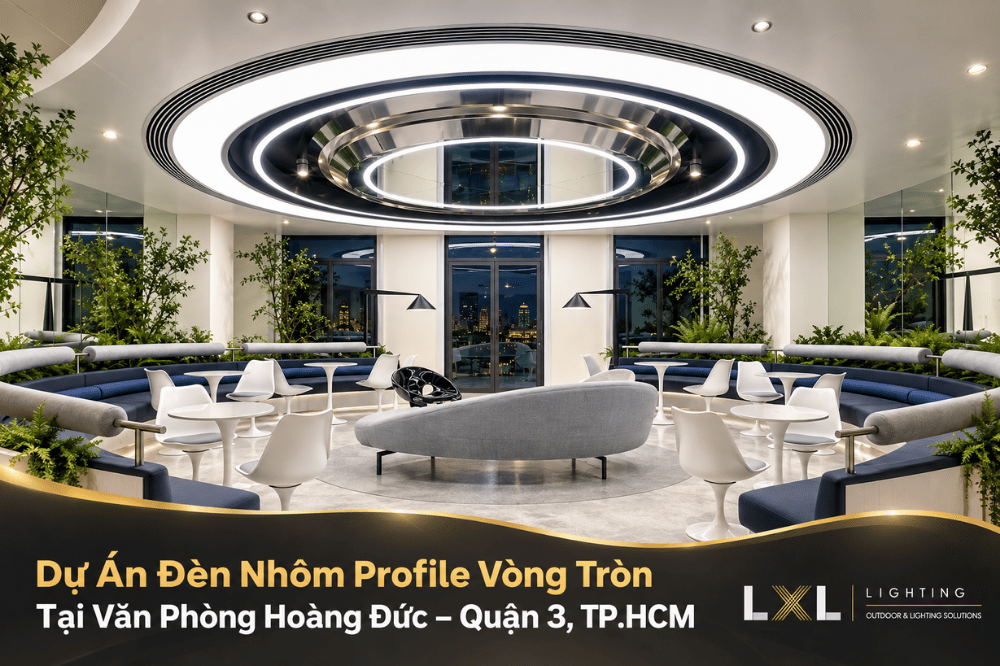 Dự Án Đèn Nhôm Profile Vòng Tròn Tại  Quận 3, TP.HCM