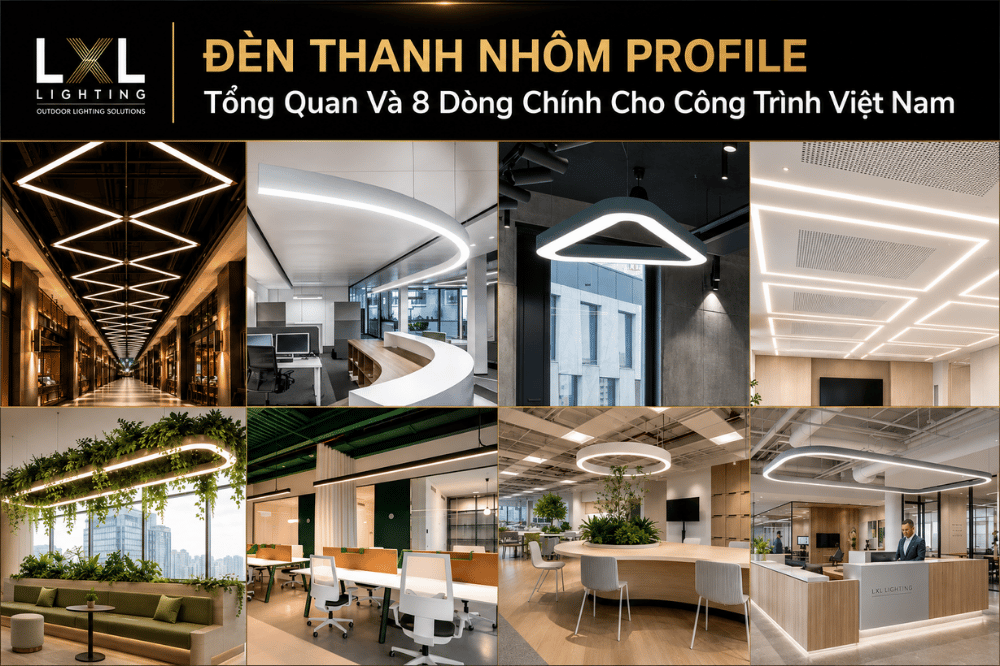 Đèn Thanh Nhôm Profile Là Gì? Tổng Quan Và 8 Dòng Chính Cho Công Trình Việt Nam