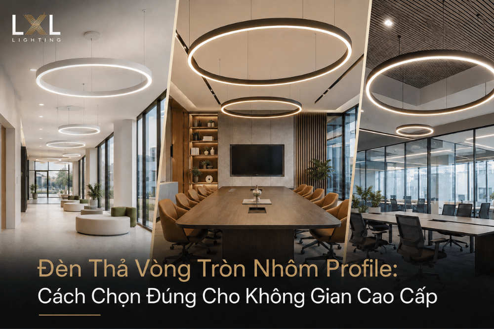 Đèn Thả Nhôm Profile Cho Phòng Họp