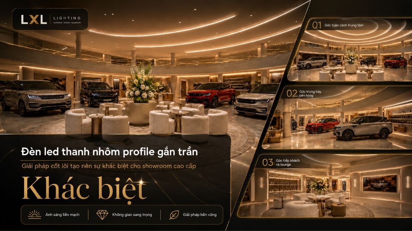Đèn LED Thanh Nhôm Profile gắn trần
