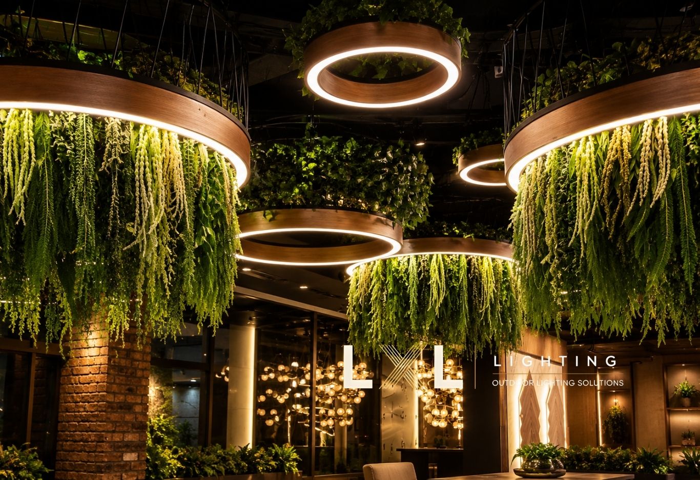 Đèn Thả Oval Tích Hợp Cây Xanh