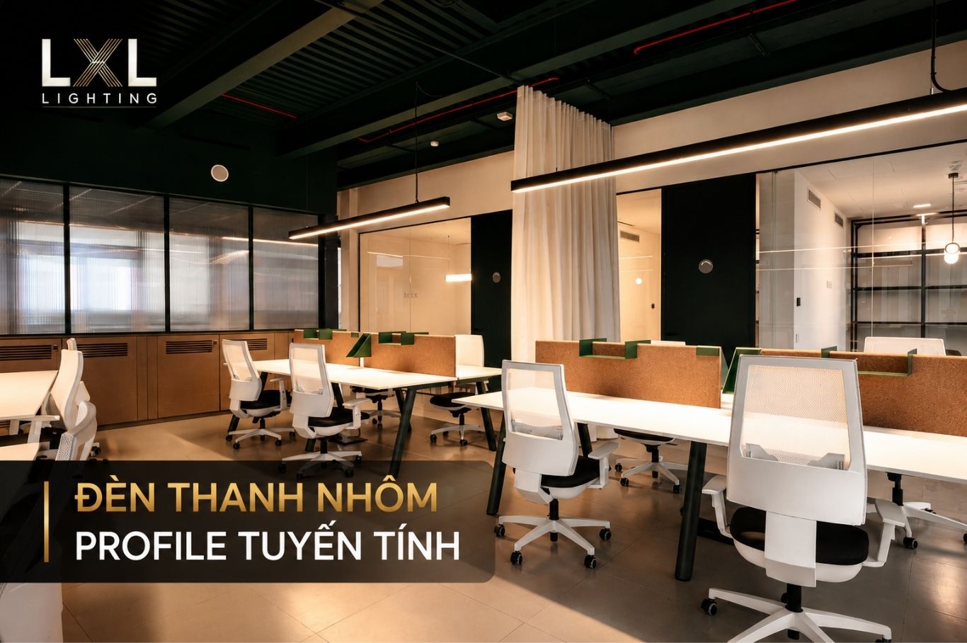 1. Đèn Thanh Nhôm Profile Tuyến Tính