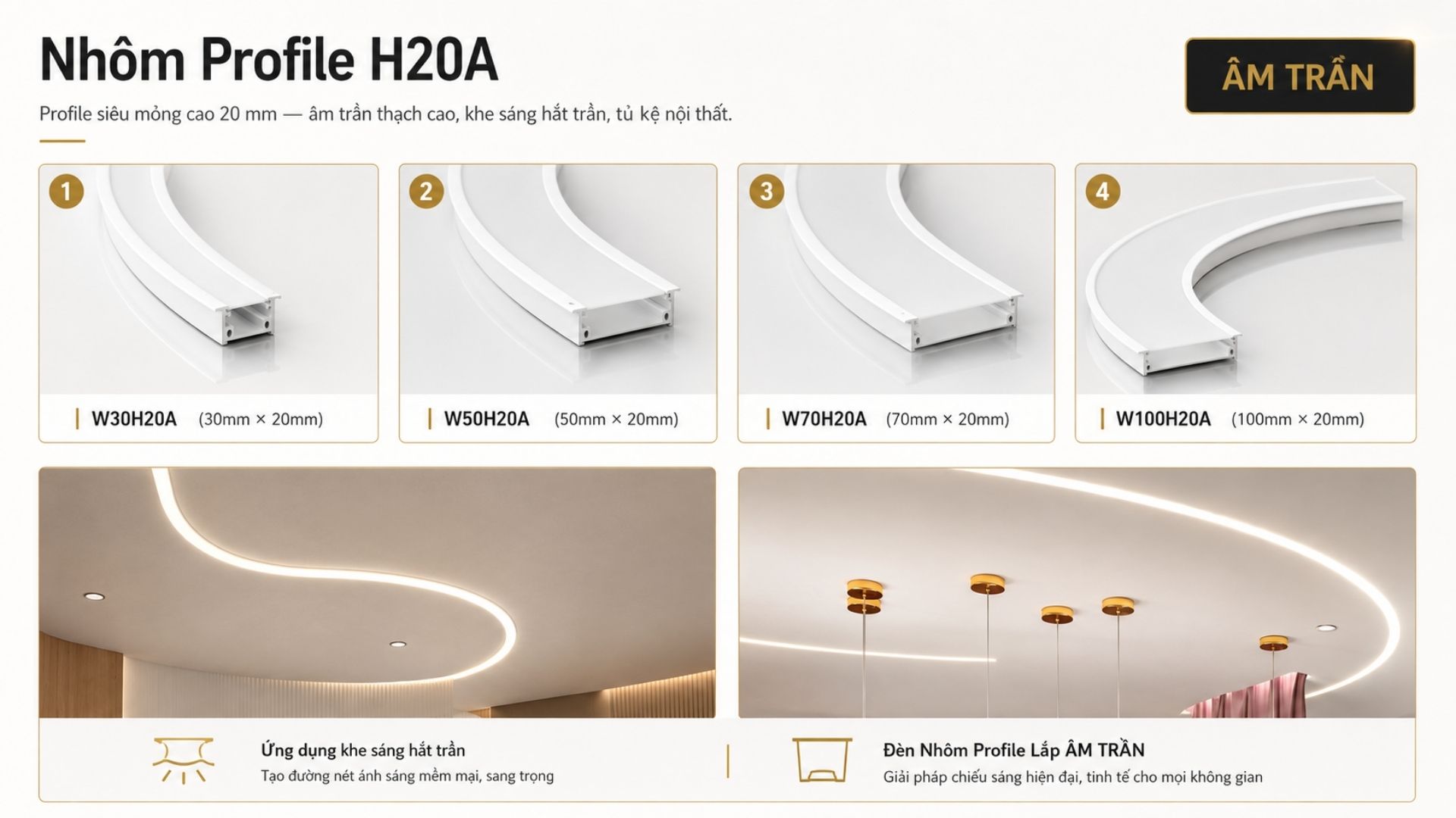 Nhôm profile H20
