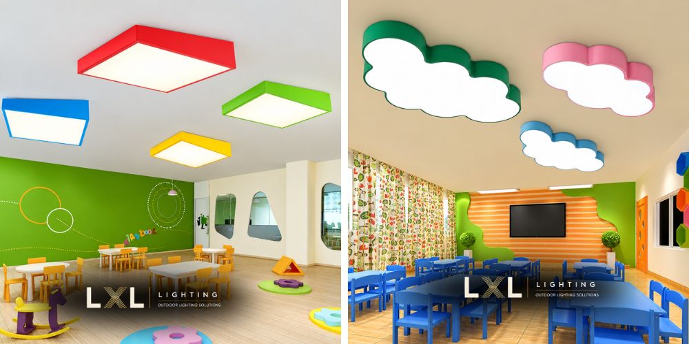 Gia công đèn theo concept riêng của trường