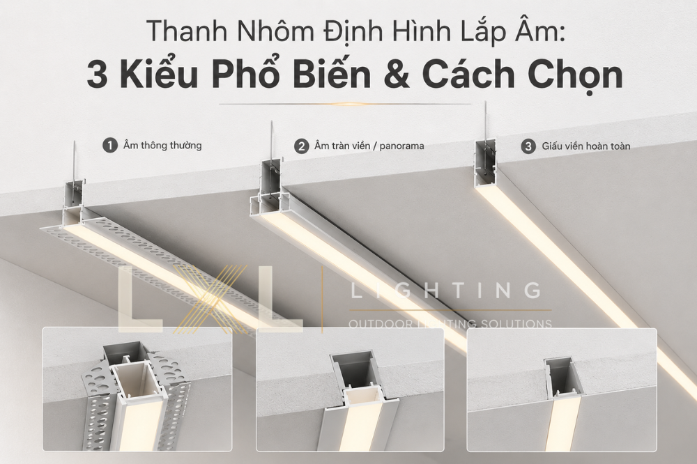Thanh Nhôm Định Hình Lắp Âm
