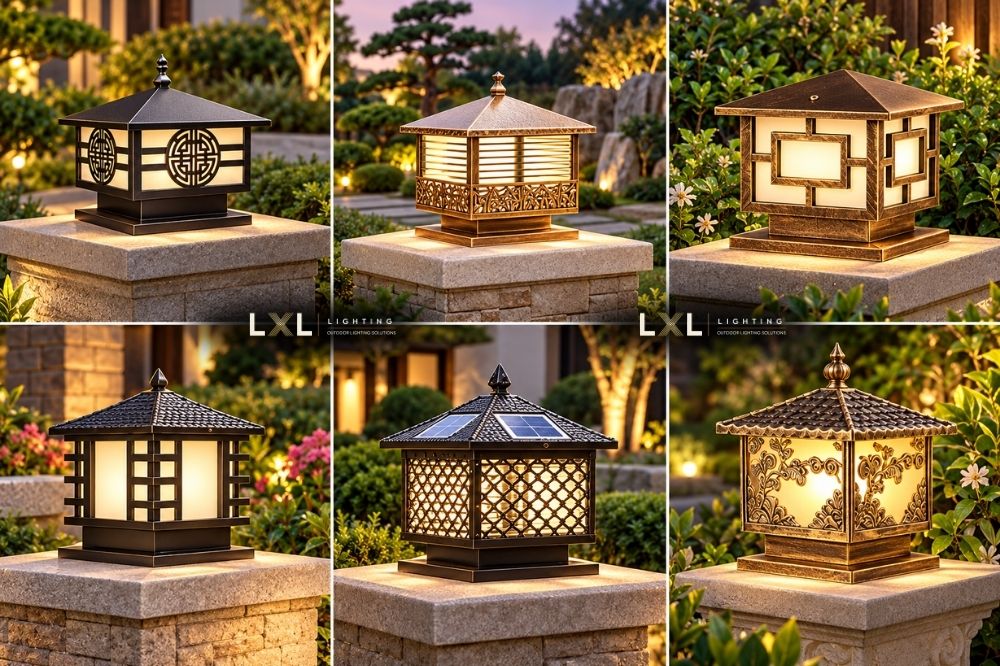 Đèn trụ cổng tân cổ điển
