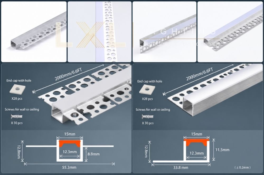 Đèn led thanh nhôm Ziczac ( giấu viền )