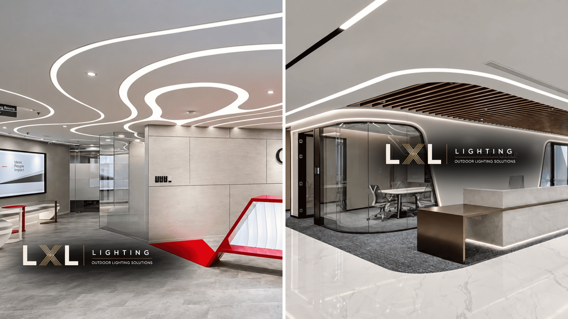 Đèn LED Nhôm Profile Âm Trần Uốn Cong: