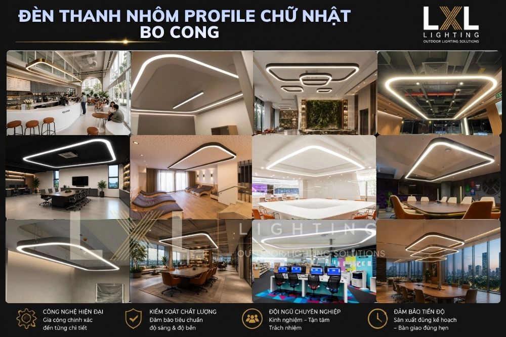 Các mẫu đèn thanh nhôm profile
