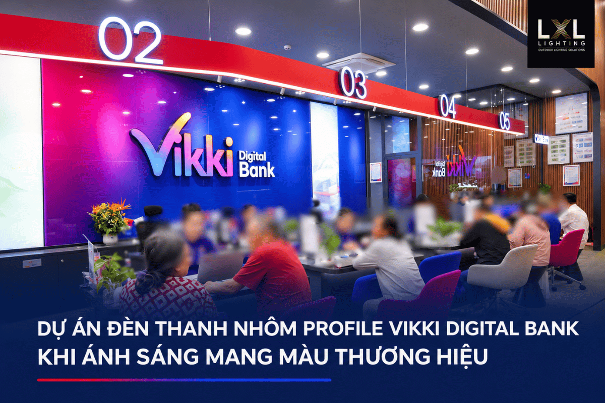 Dự án đèn nhôm profile cho không gian thương hiệu