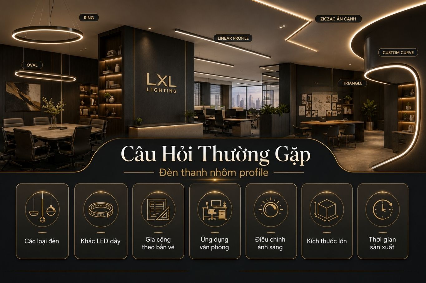 Có những loại đèn thanh nhôm profile nào