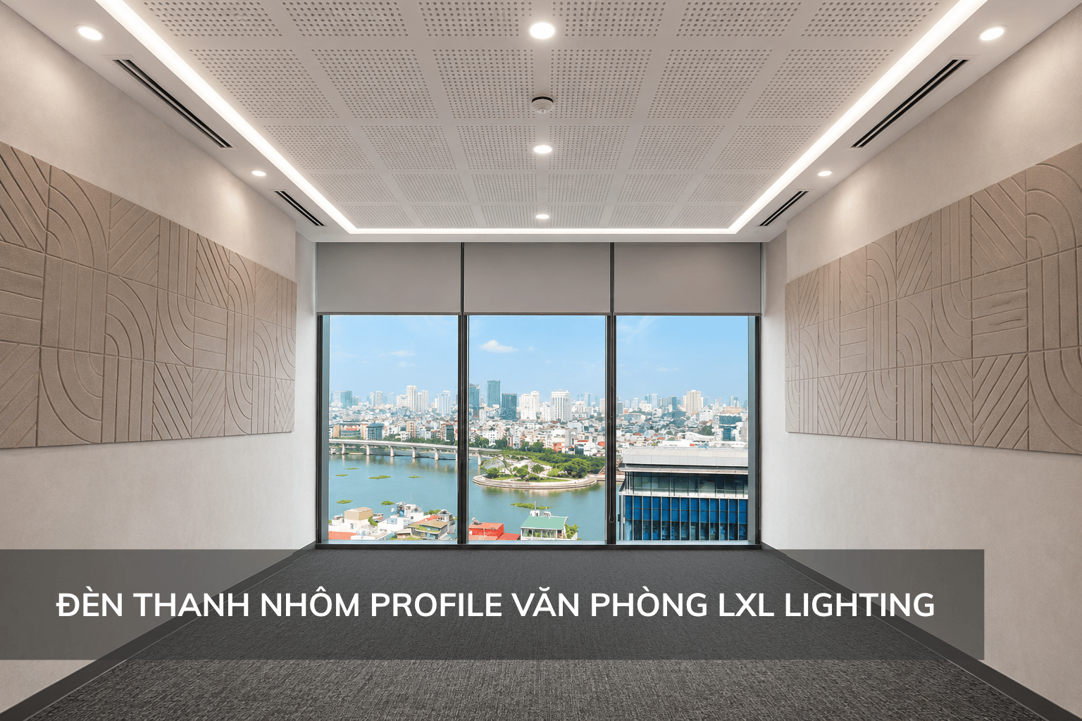 Đèn thanh nhôm profile văn phòng