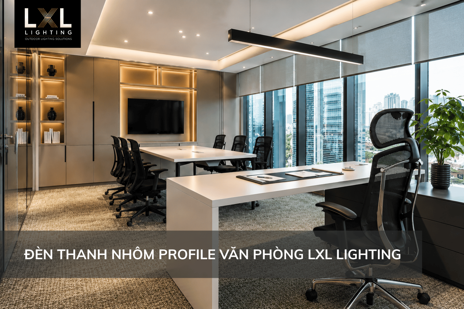 Đèn Thả Nhôm Profile Tuyến Tính