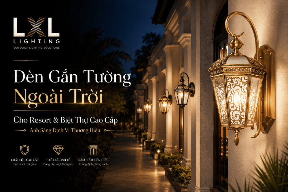 Đèn tường ngoài trời cổ điểm