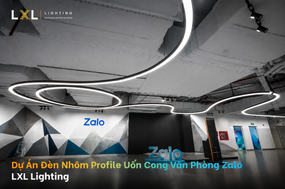 Đèn nhôm profile uốn cong văn phòng Zalo.