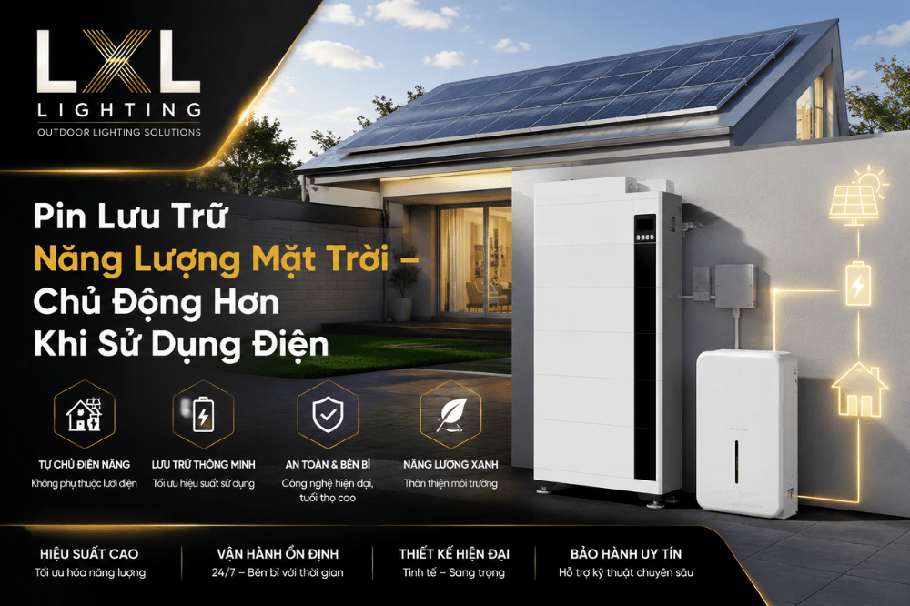Pin Lưu Trữ Năng Lượng Mặt Trời