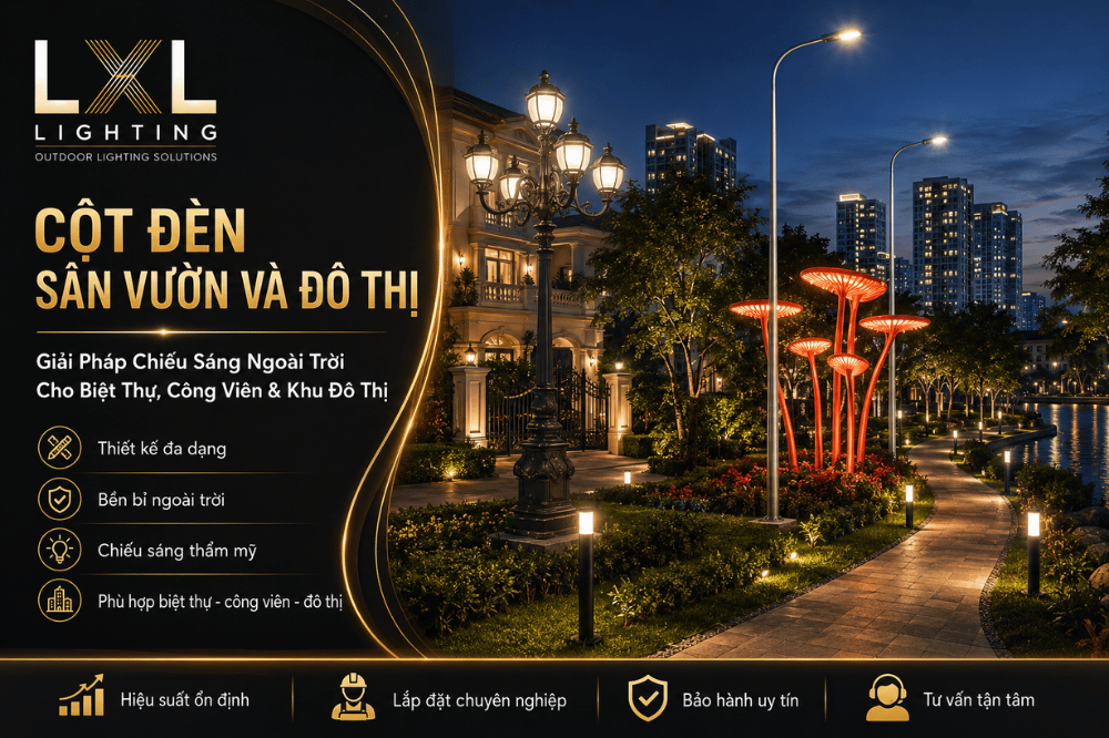 CỘT ĐÈN SÂN VƯỜN VÀ ĐÔ THỊ