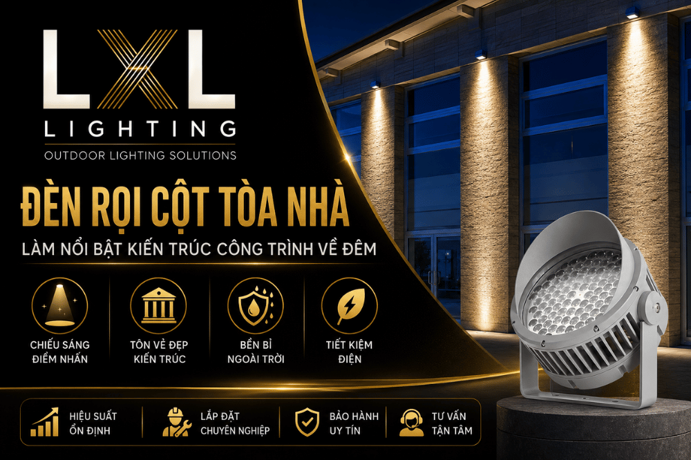 Đèn Rọi Cột Tòa Nhà 