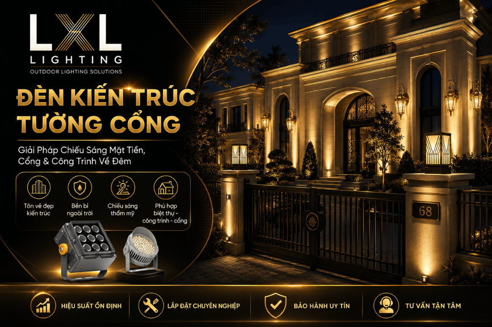 Đèn Kiến Trúc Tường Cổng