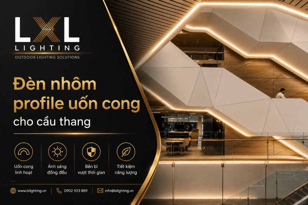 Đèn Nhôm Profile Cho Cầu Thang