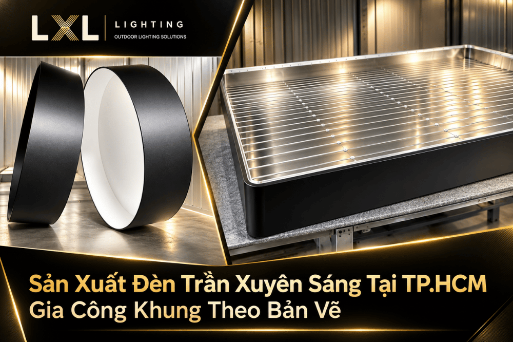 Sản Xuất Đèn Trần Xuyên Sáng Tại TP.HCM