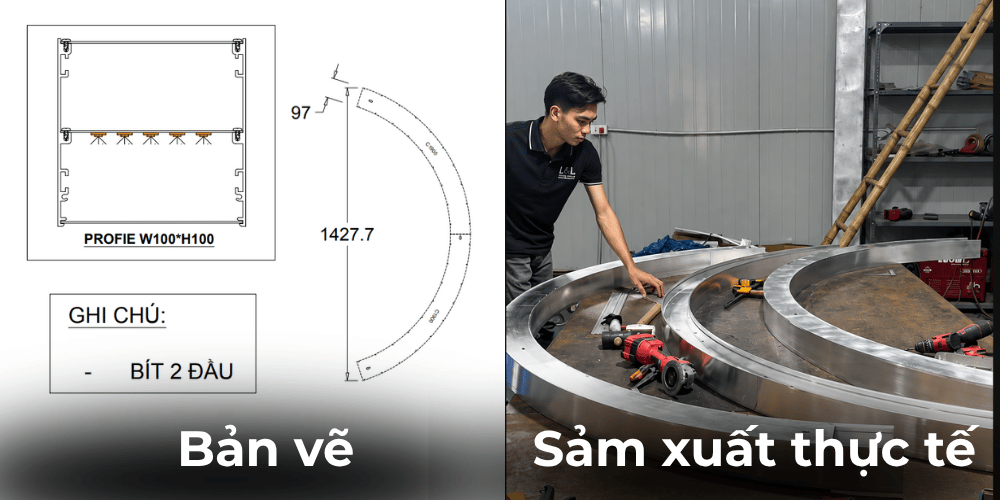 Khi nào nên gửi bản vẽ để kiểm tra? – Thi Công Đèn Nhôm Profile Tại Hà Nội
