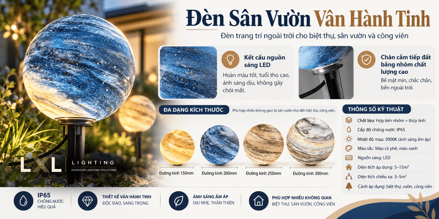 Đèn Sân Vườn Vân Hành Tinh LL-DC04