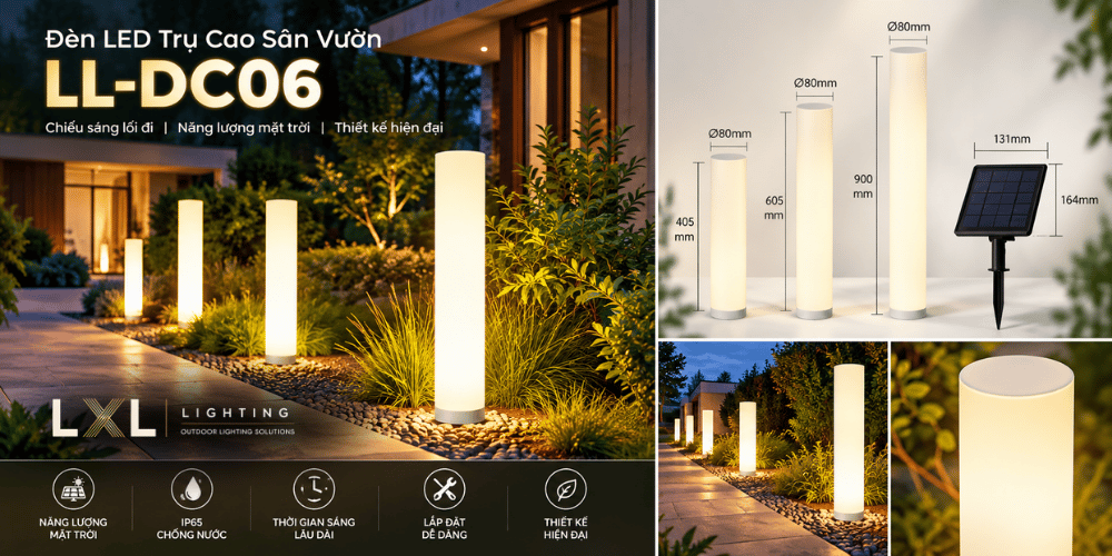Đèn LED Trụ Cao Sân Vườn LL-DC06