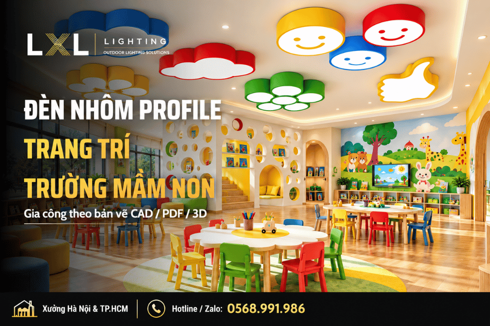 Đèn Trang Trí Trường Mầm Non – Gia Công Theo Thiết Kế | LXL Lighting