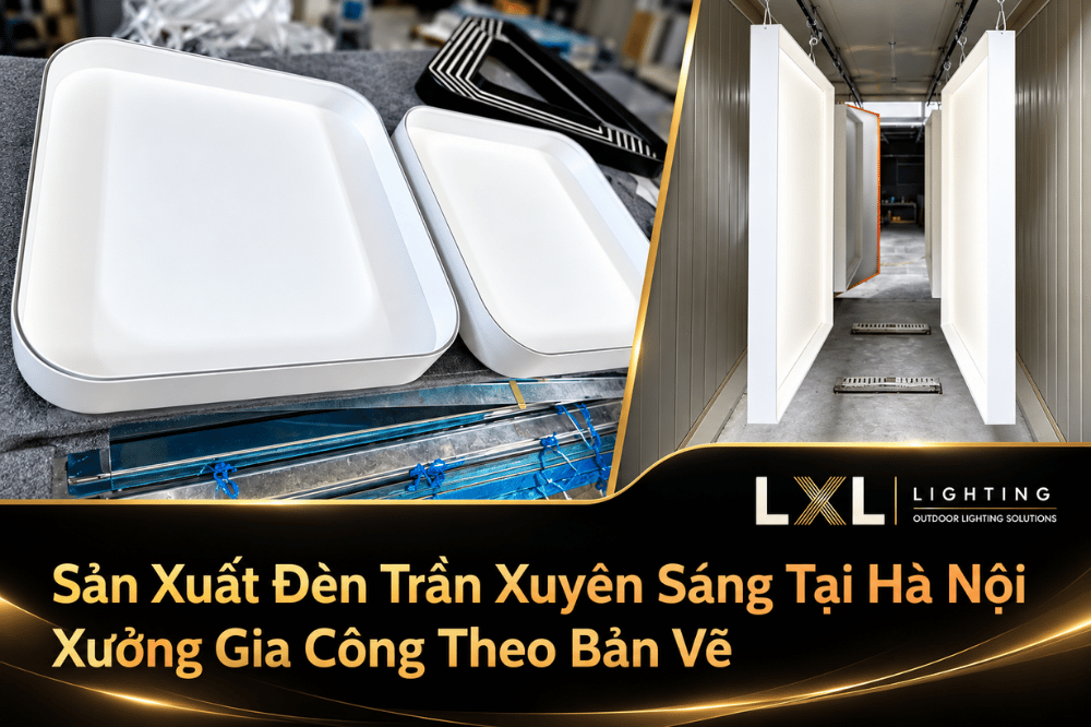 Sản Xuất Đèn Trần Xuyên Sáng Tại Hà Nội 