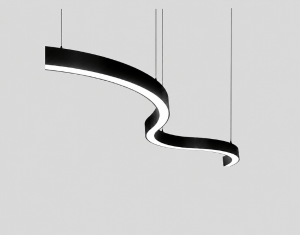 Đèn S-curve nhôm profile uốn cong