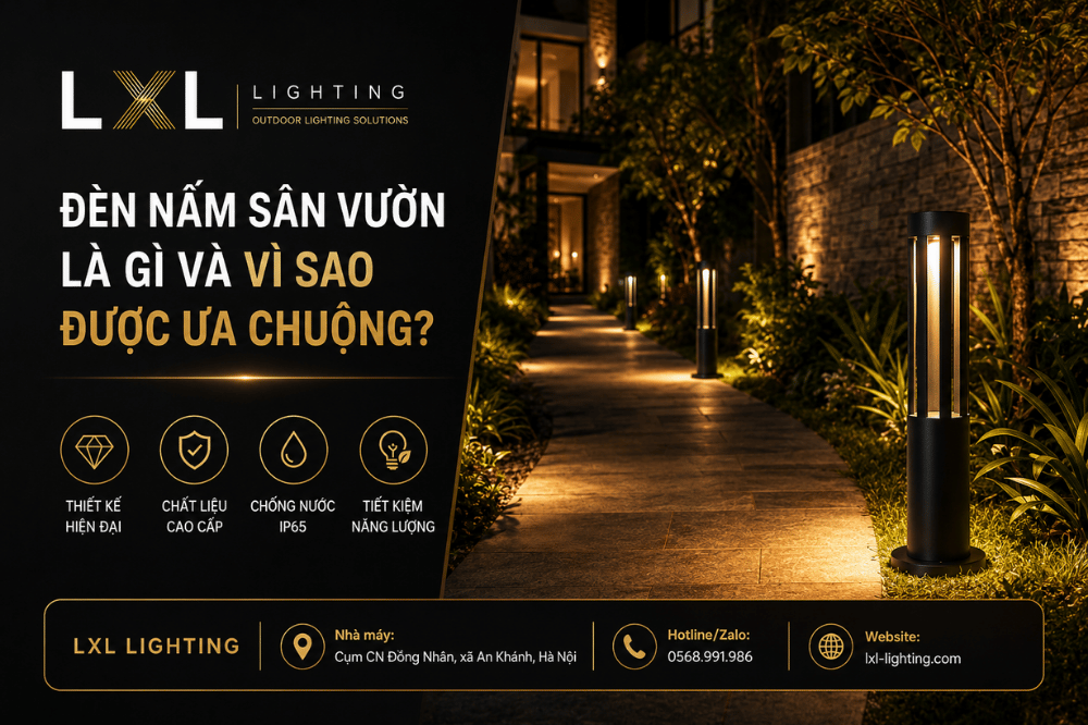 Đèn Nấm Sân Vườn