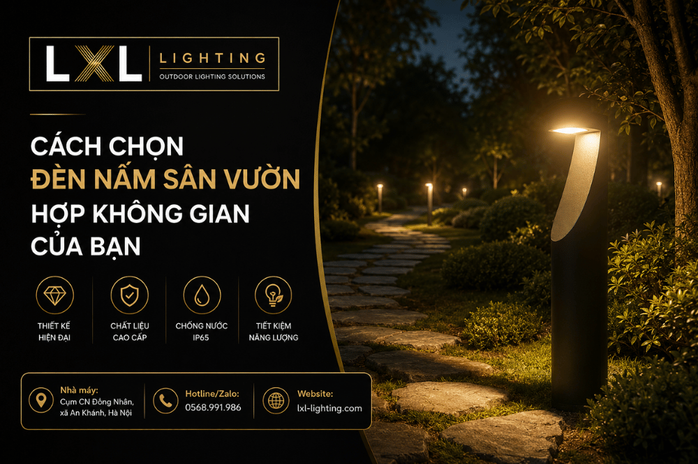 Cách Chọn Đèn Nấm Sân Vườn Hợp Không Gian Của Bạn