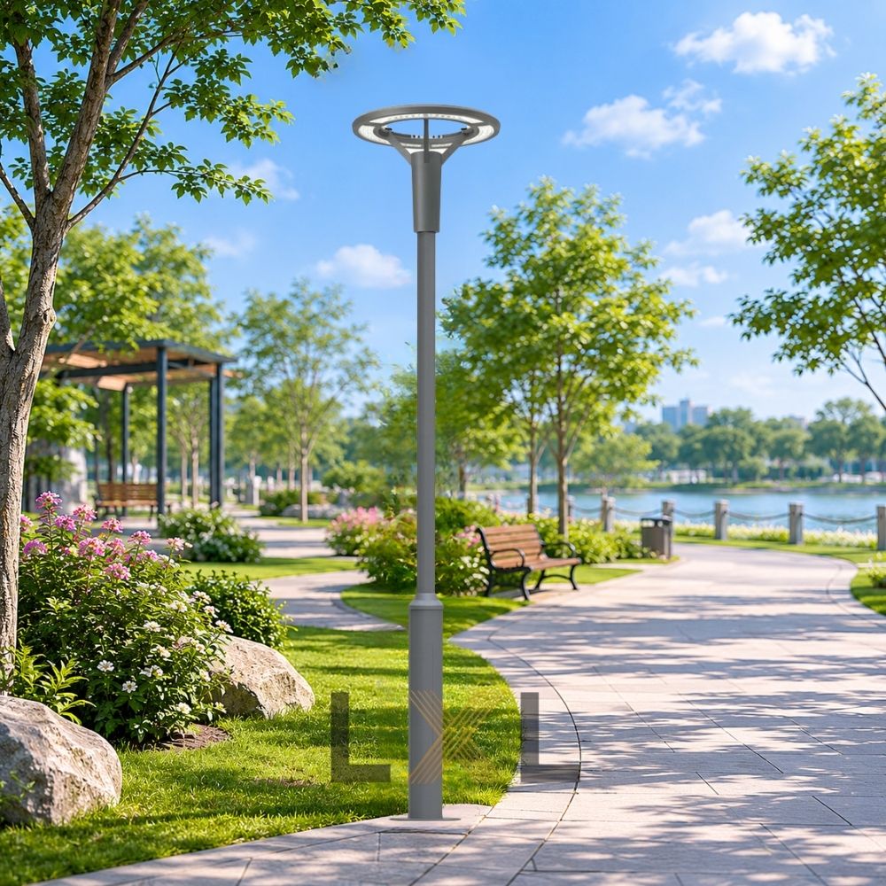 Đèn Cột Cảnh Quan Vòng Tròn Halo LXL-SV002