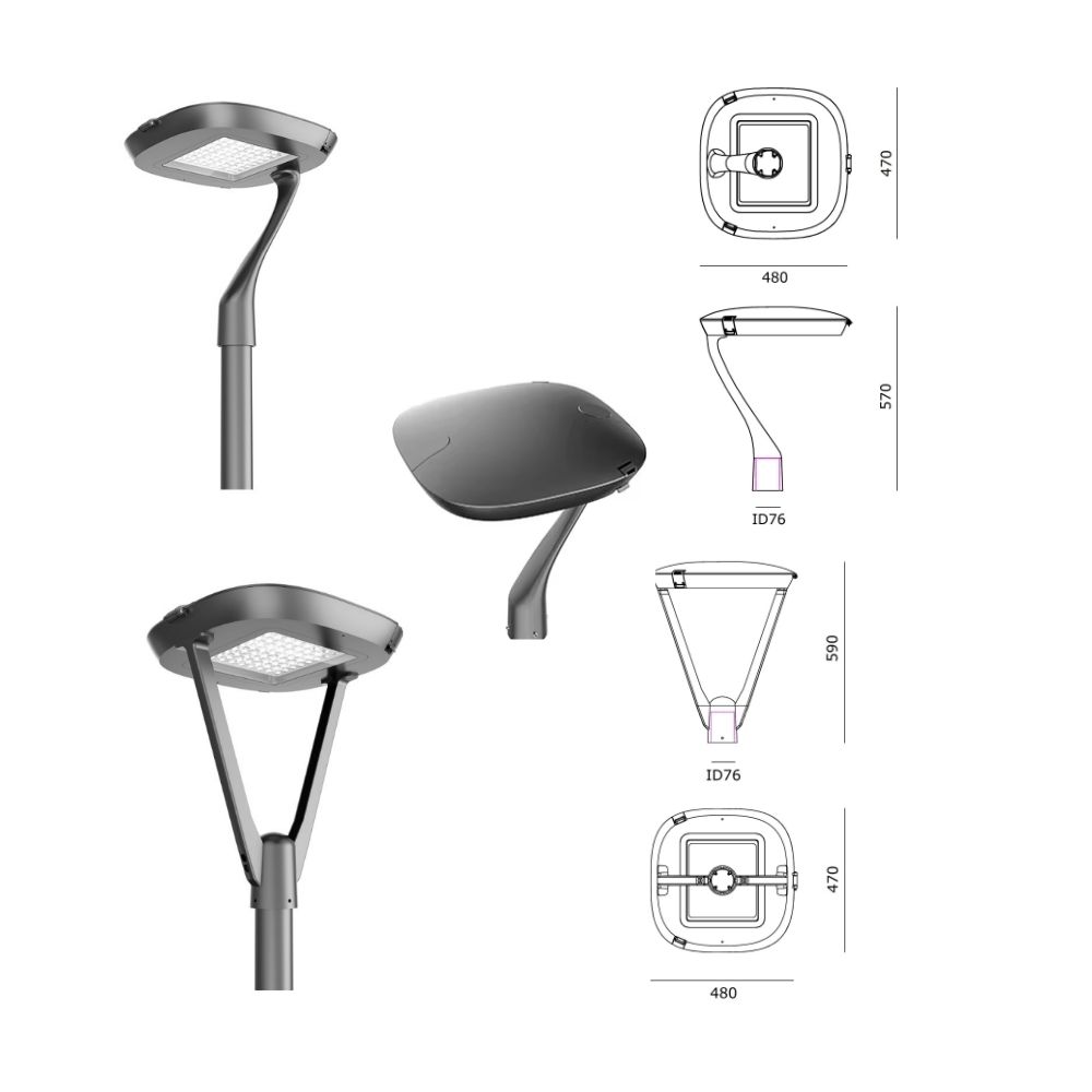 Đèn Cột sân vườn LXL-SV008