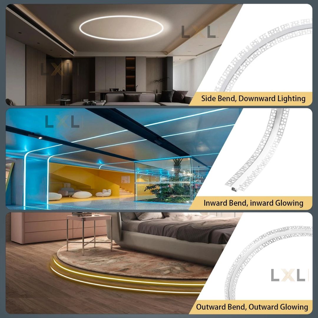 Đèn led thanh nhôm Ziczac ( giấu viền )