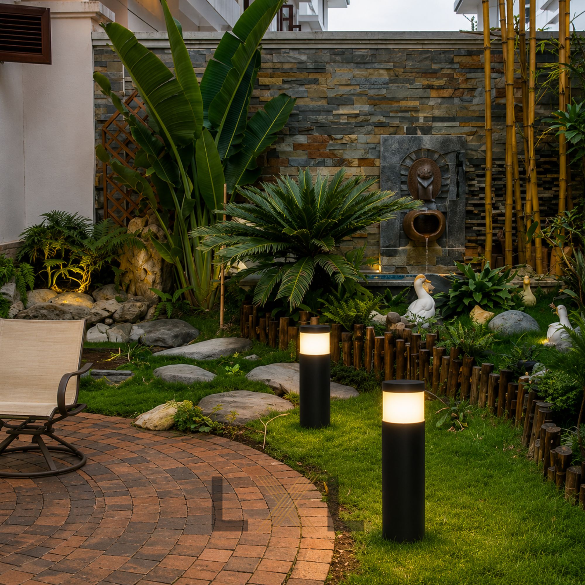 Đèn Bollard Trụ Tròn Tán  LL04