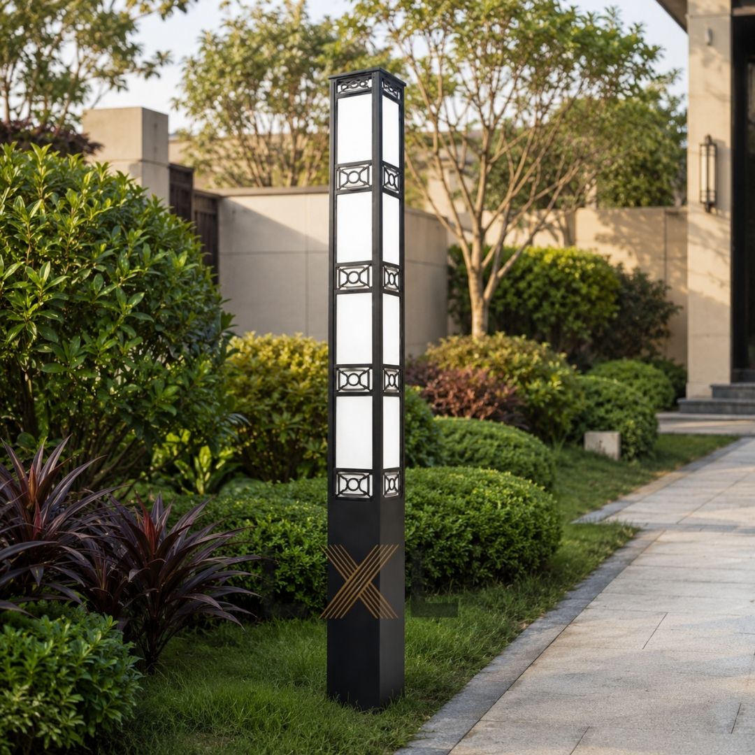 Đèn Cột Cảnh Quan LXL Double Circle — CNC LXL27