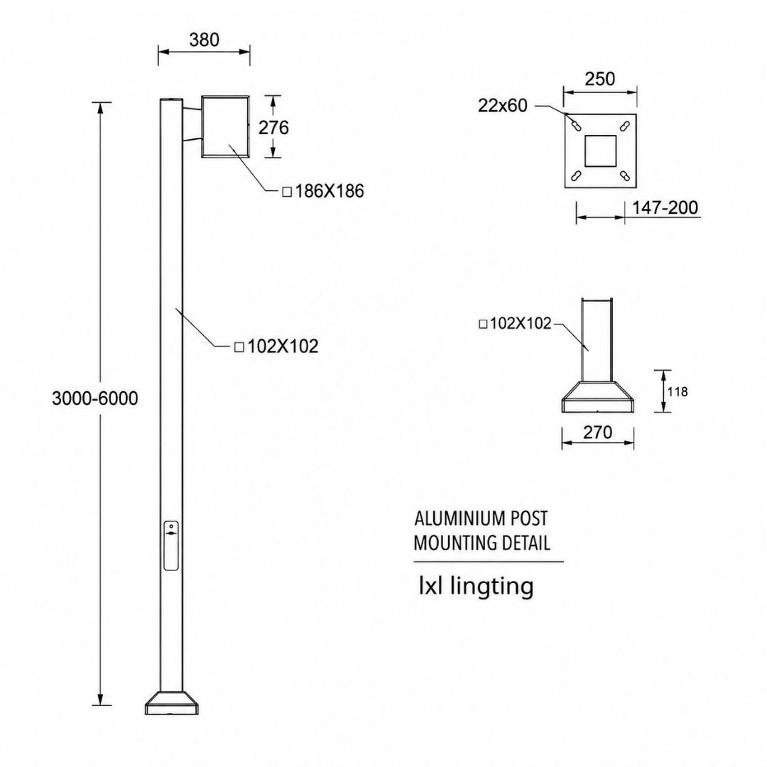 Cột đèn sân vườn JET