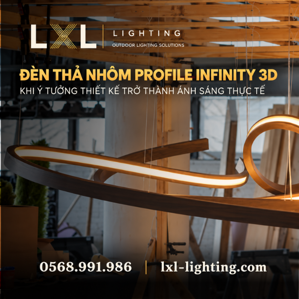 ĐÈN THẢ NHÔM PROFILE INFINITY 3D
