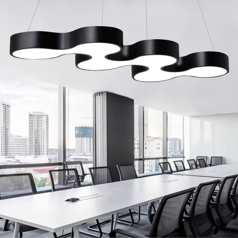 Đèn thả nhôm uốn cong nghệ thuật