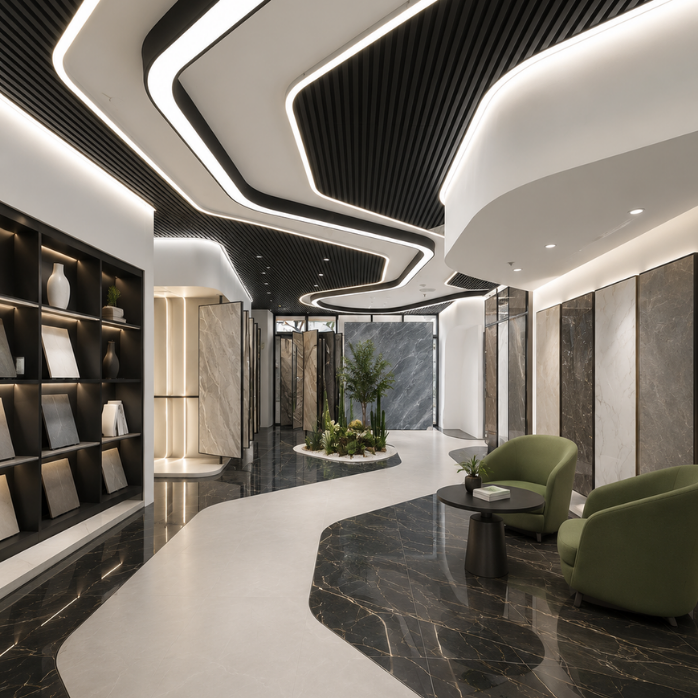 Đèn Nhôm Profile Đường Cong Kiến Trúc