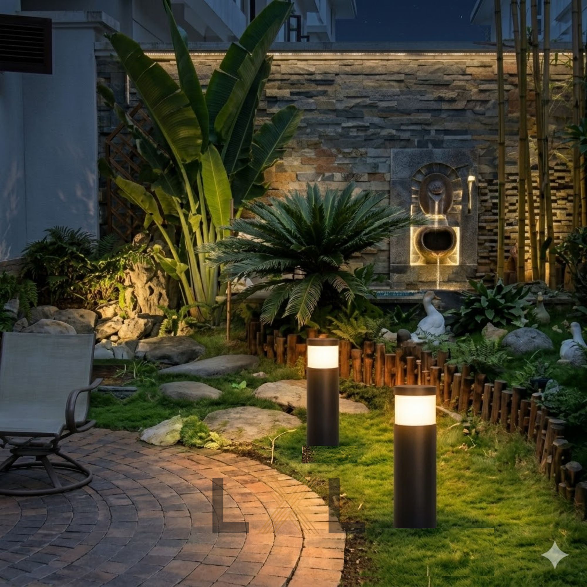 Đèn Bollard Trụ Tròn Tán  LL04