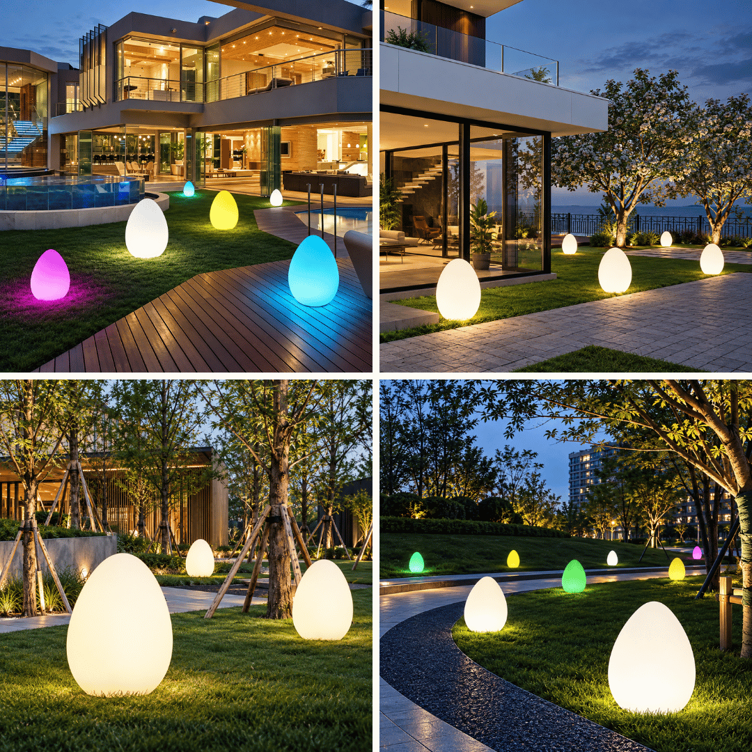 Đèn Quả Trứng Trang Trí Cảnh Quan LL-DC03