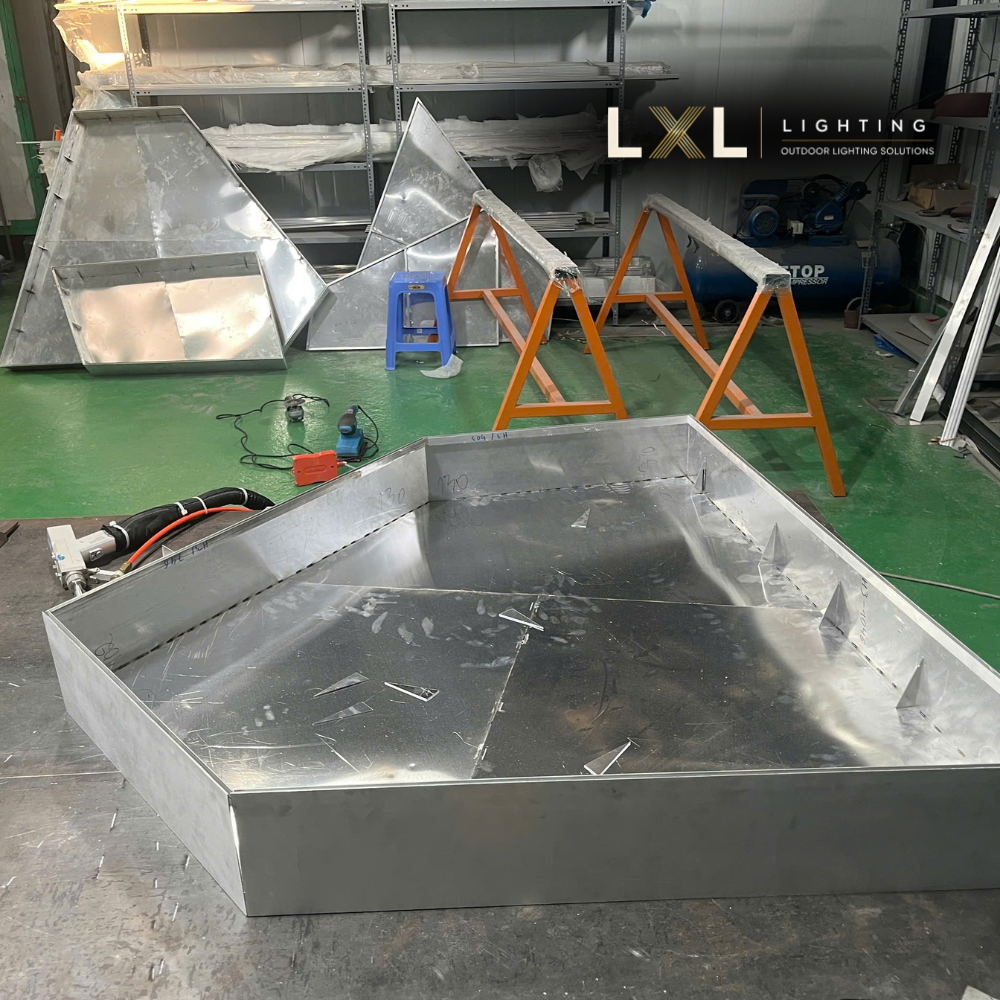 Khung Nhôm Trần Xuyên Sáng Theo Bản Vẽ
