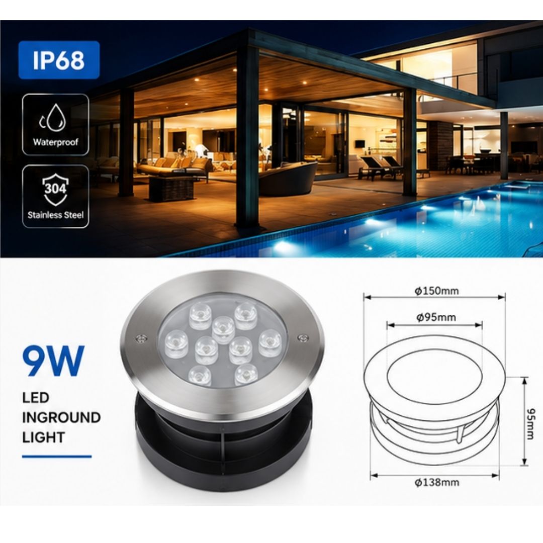 Đèn led âm nước LXL-UW01-9W
