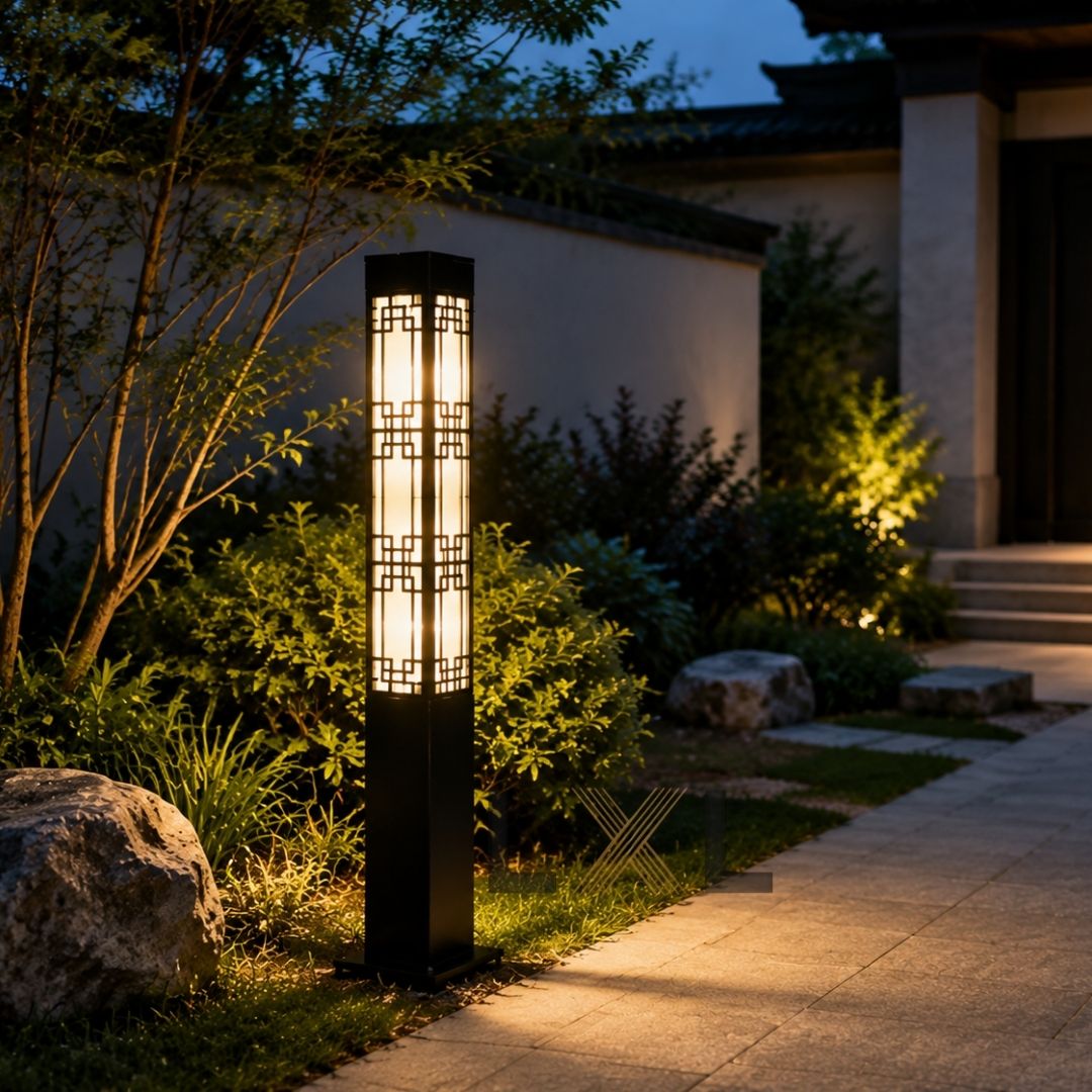 Đèn Cột Cảnh Quan LXL — CNC Hoa Văn Thọ  LXL28