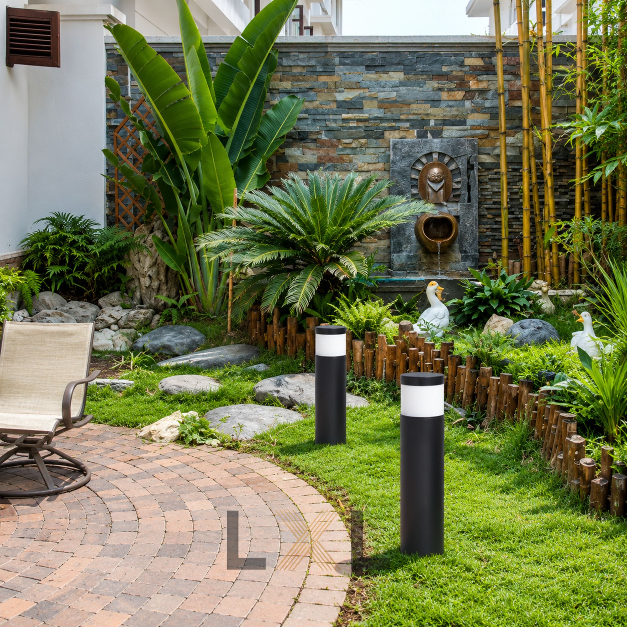 Đèn Bollard Trụ Tròn Louver  LL05