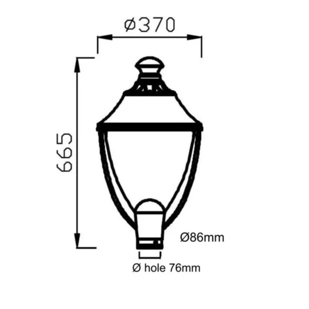 Đèn Cột sân vườn LXL-SV009